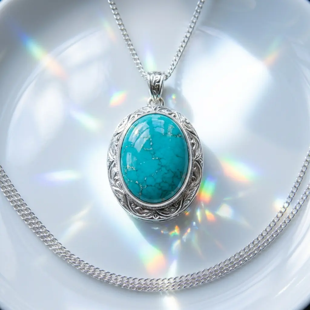 Turquoise Pendant for December-born Sagittarius